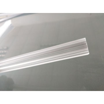 PMMA transparent diffuser embedded linear aluminum lens